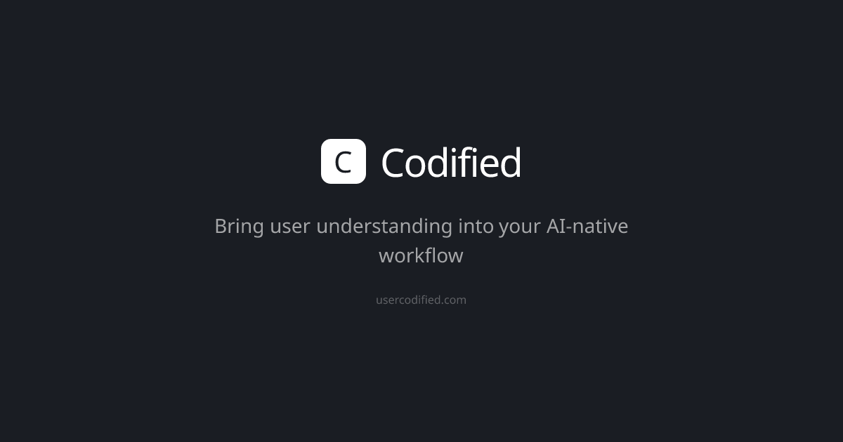 Codified — How AI-native teams talk to their customers